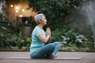 lady meditating